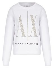 Armani Exchange Woman Sweatshirt White Str. M