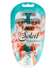 Bic Shaver Miss Soleil 3 Sensitive Aqua Colours
