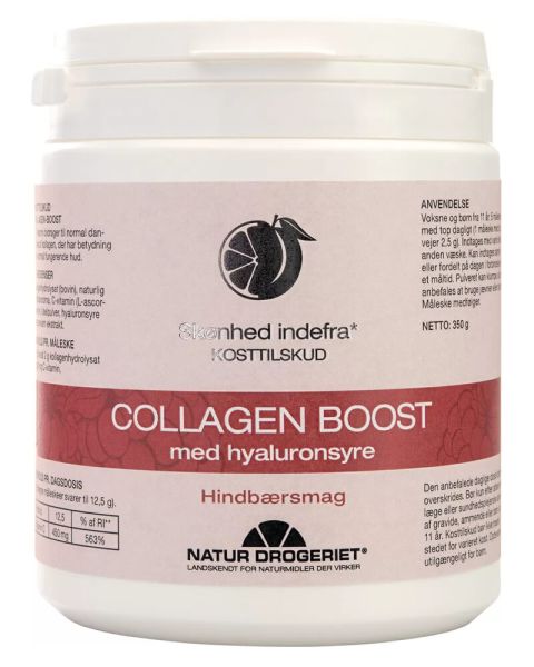 Natur Drogeriet Collagen-Boost med Hyaluronsyre - Hindbærsmag