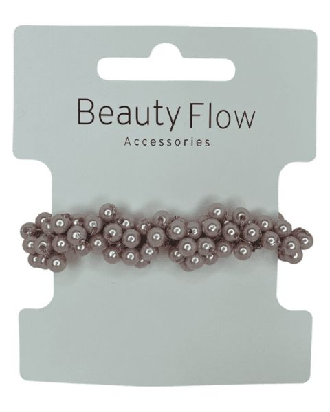 Beauty Flow Estella Pearl Hair Tie Old Rose