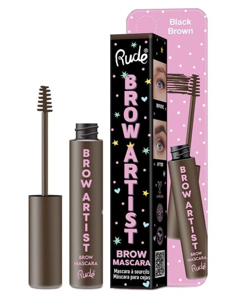 Rude Cosmetics Brow Artist Brow Mascara Black Brown