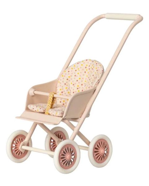 Maileg Stroller MICRO - Lyserød