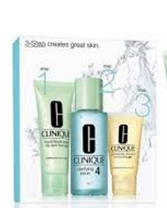 Clinique Set 4-Step Skin Care - Oily (Blå)  180 ml