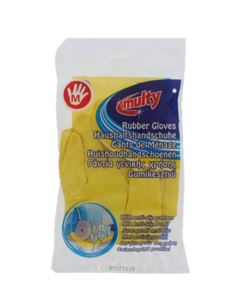 Multy Rubber Gloves Yellow